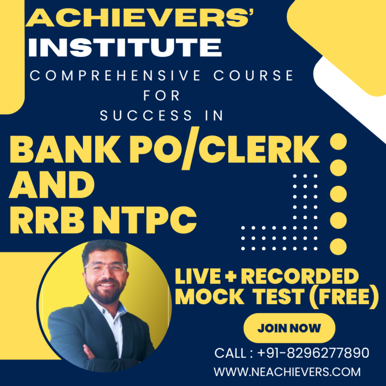 Complete Master Course on Bank PO/Clerk and RRB NTPC (Live)