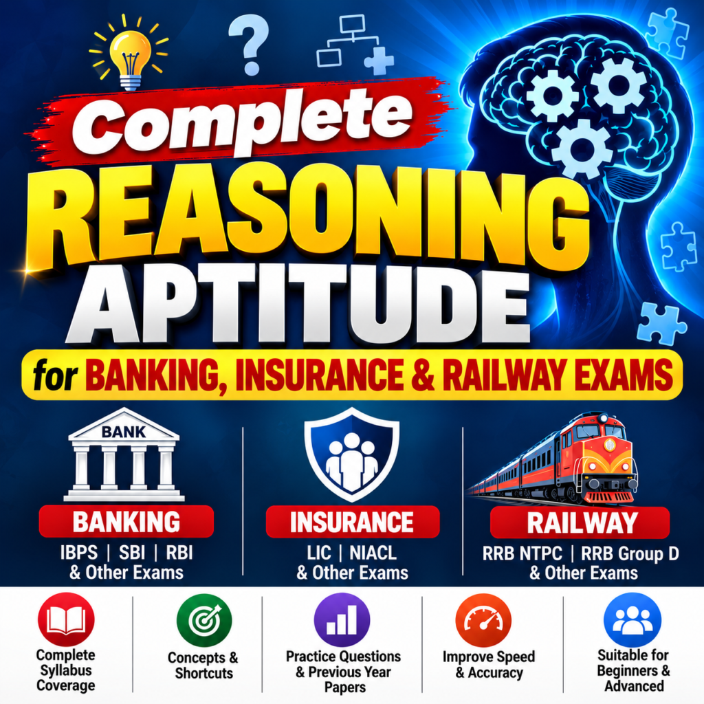 Complete Reasoning Aptitude Course for Banking, Insurance & Railway Exams | Reasoning for Competitive Exams